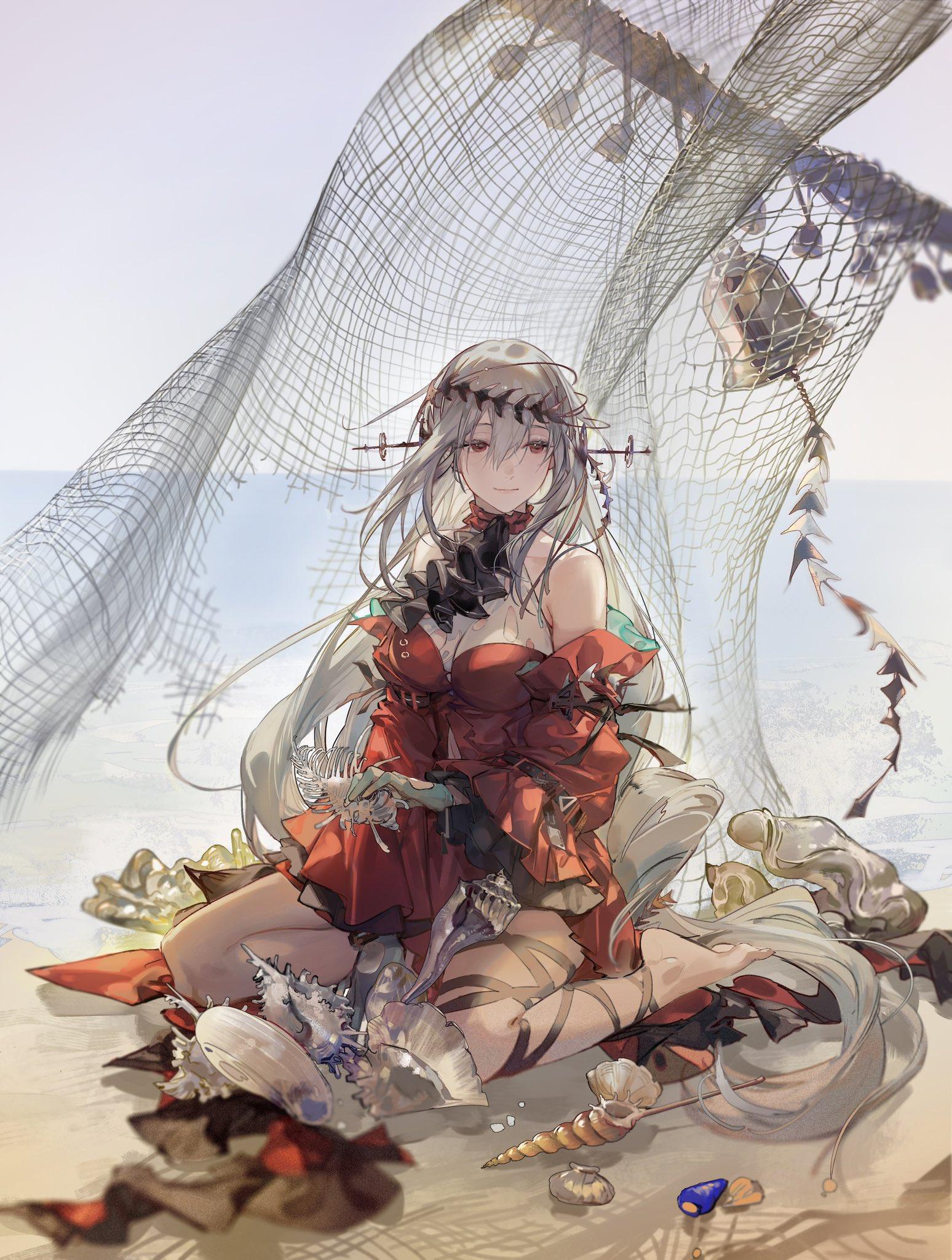 请问有没有明日方舟斯卡蒂的图,好看一些的? - 知乎