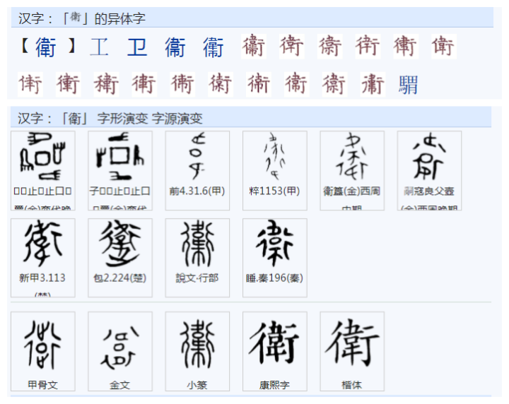 你知道卫的繁体字与简体字为什么差别这么大? - 知乎