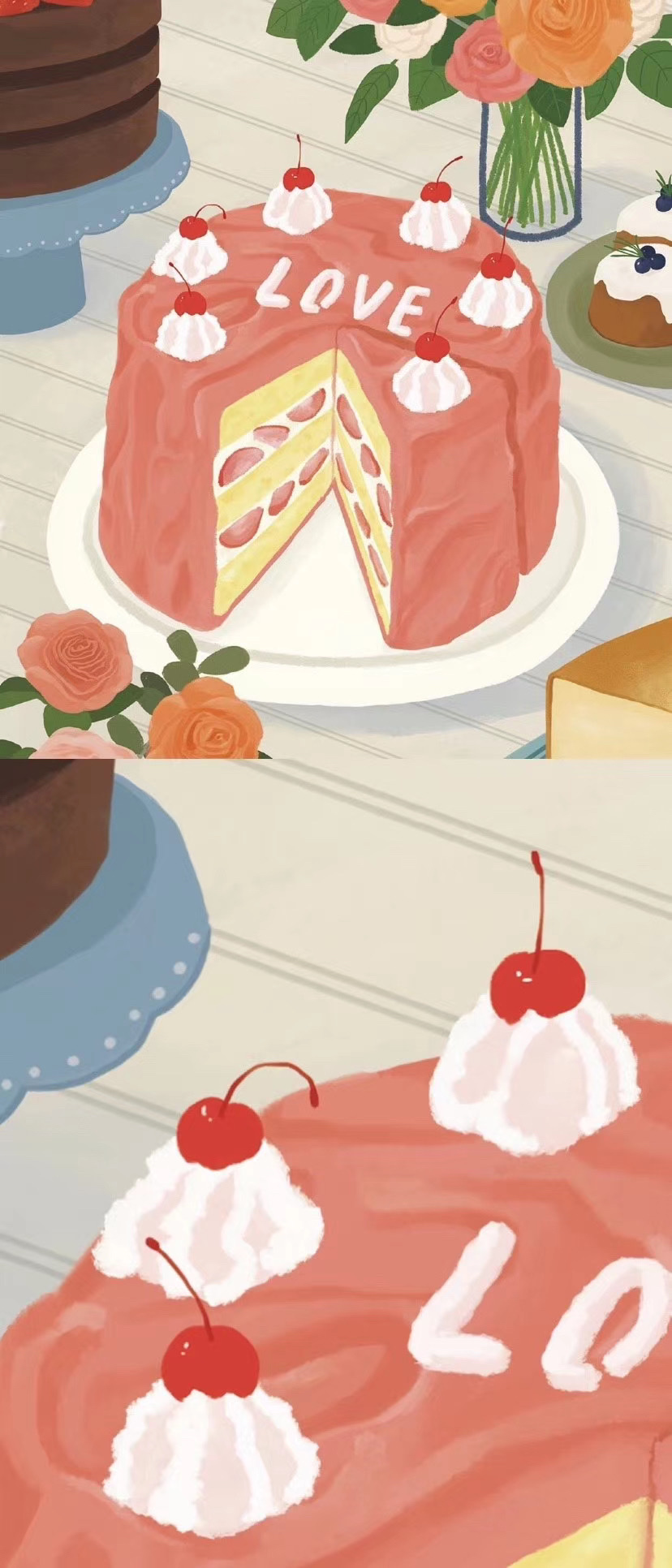 有没有次元美食的手机壁纸啊? - 知乎