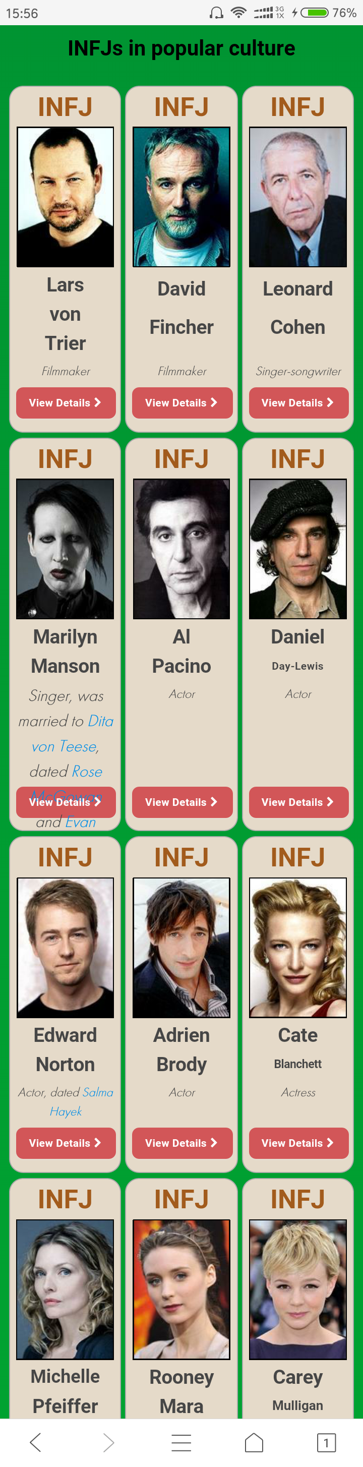 猜想一下哪些名人可能是infj