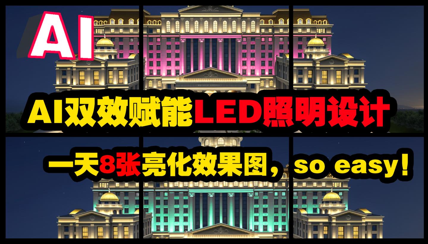 照明邦：AI辅助做LED亮化灯光效果图【提示词合集】 - 知乎