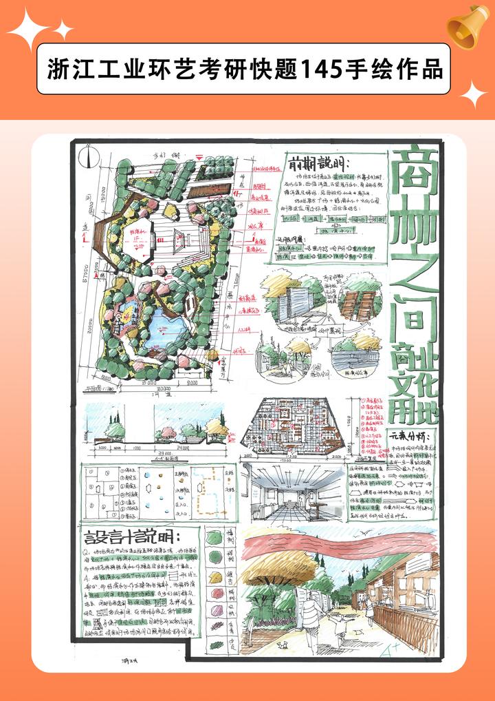 浙江工业环艺考研·何学长手绘快题145心得 - 知乎