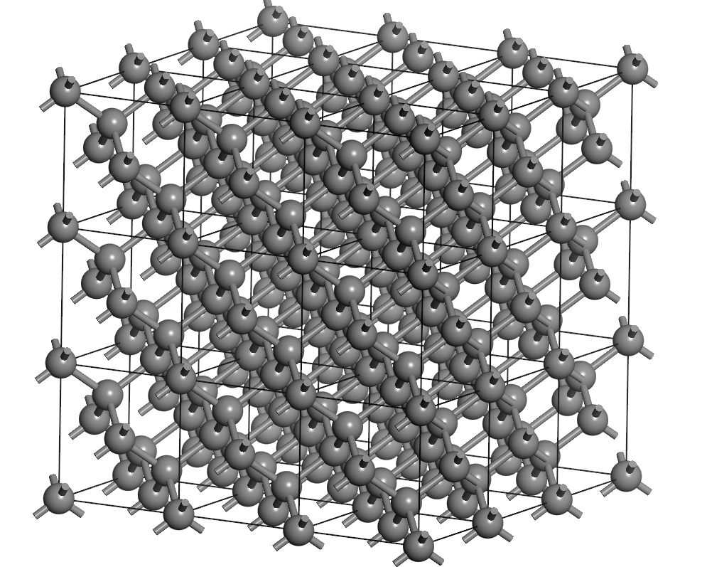 金刚石晶体结构三维图图片