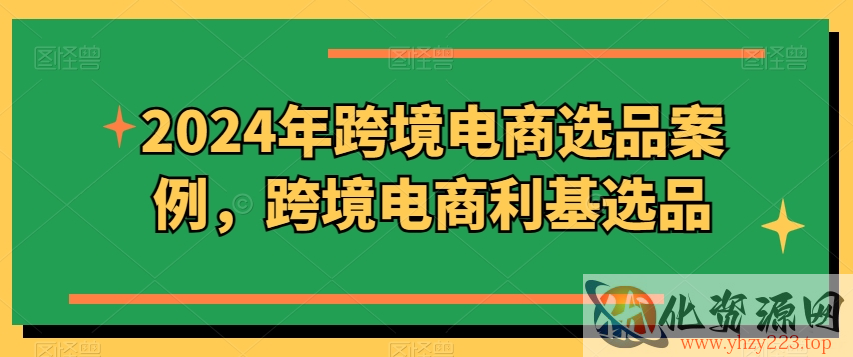 2024年跨境电商选品案例，跨境电商利基选品