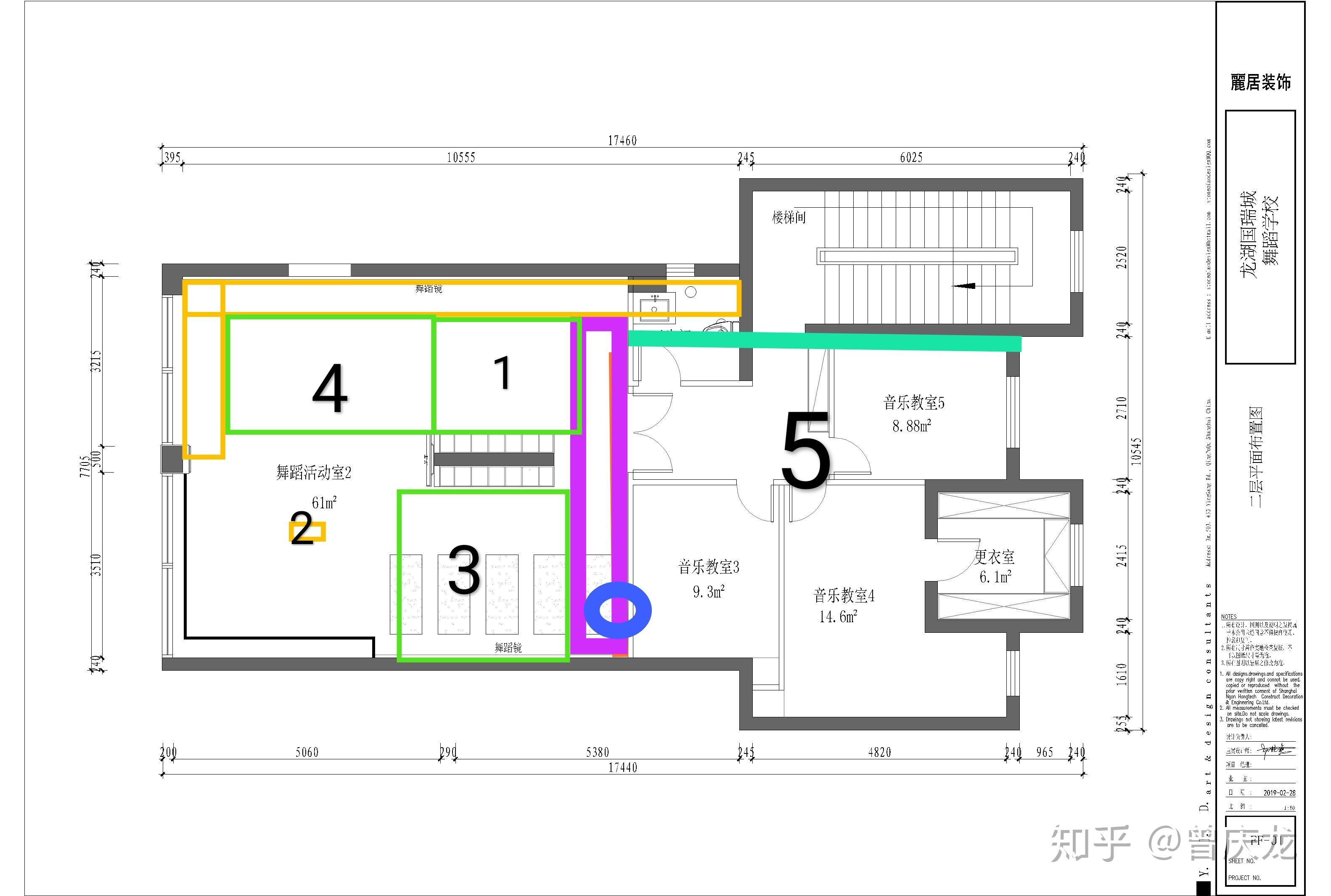 舞蹈教室里面有个大柱子该怎么办