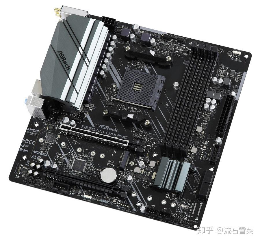 AMD B550A主板高清照片公开,自古华擎良心板 - 知乎