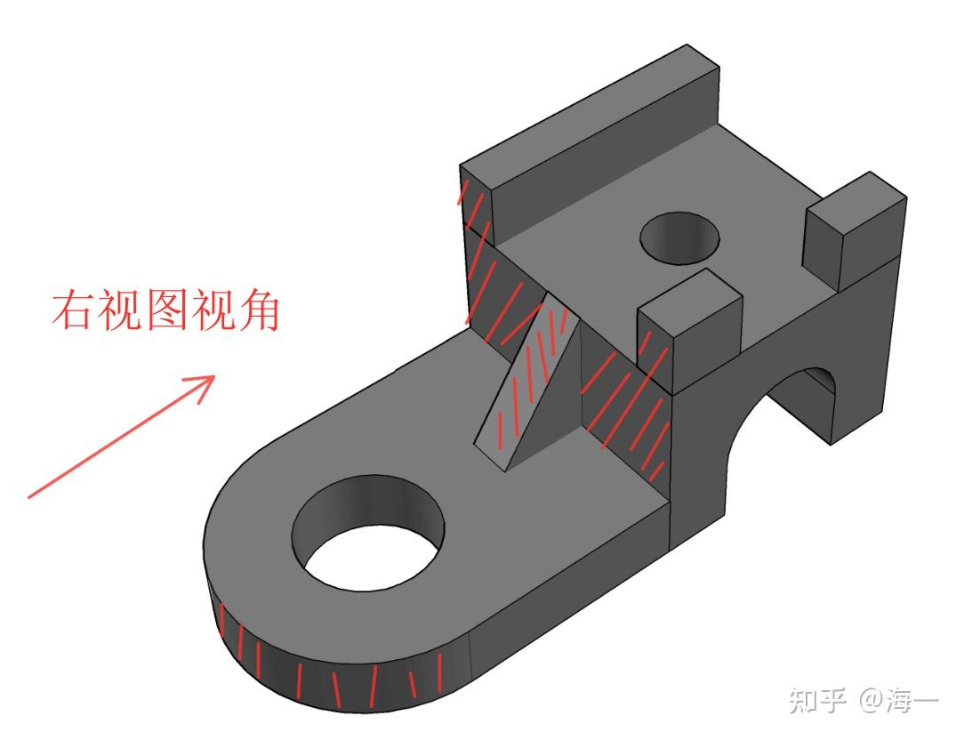 有沒有能幫忙看一下這個組合體三視圖該怎麼畫孩子要被難哭了