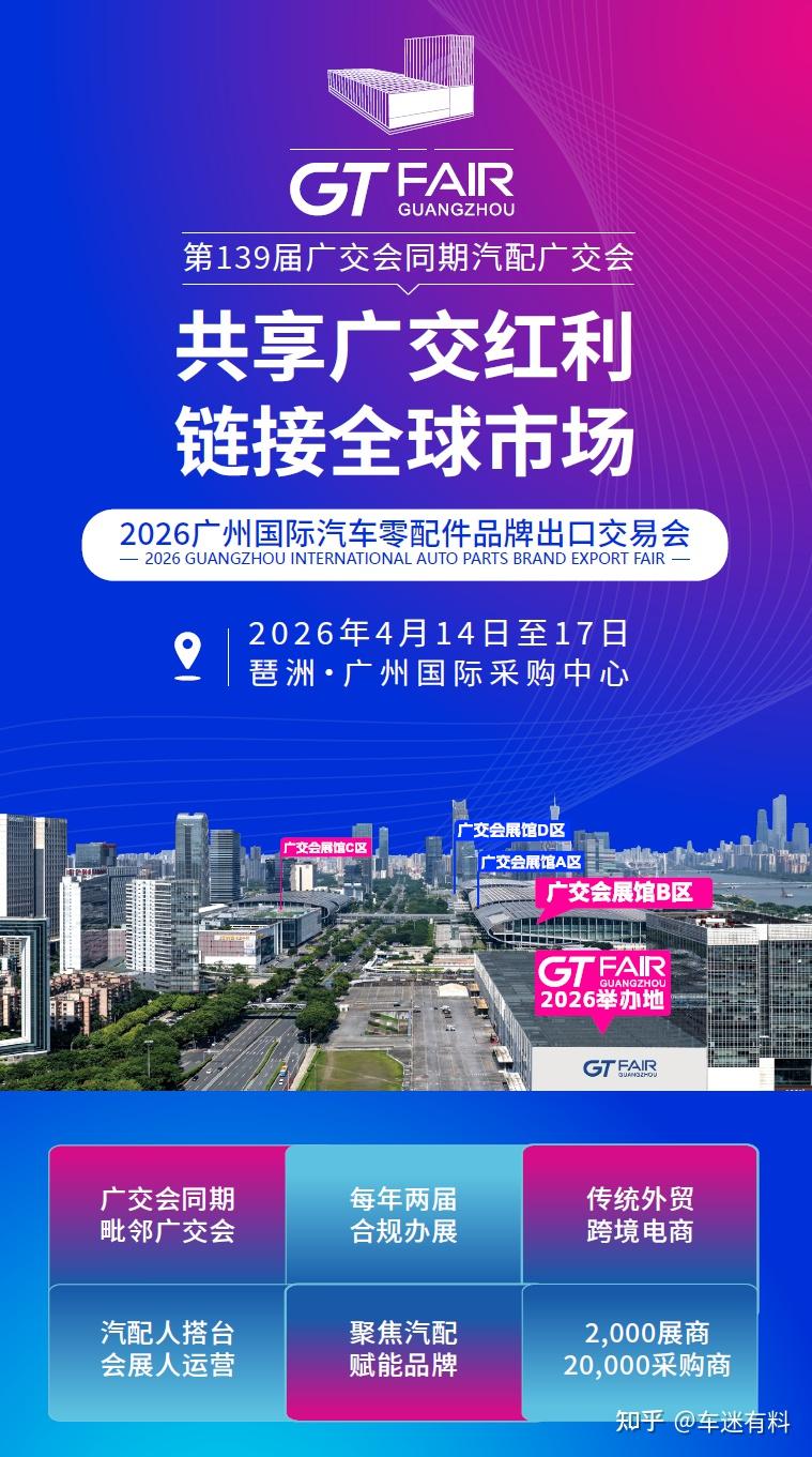 2026广交会同期的广州国际汽车零配件品牌出口交易会观展全指南