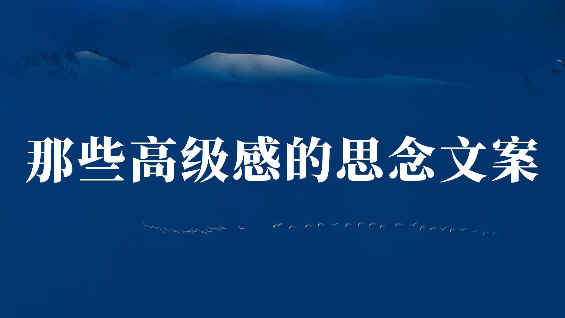 你有哪些关于思念的唯美句子