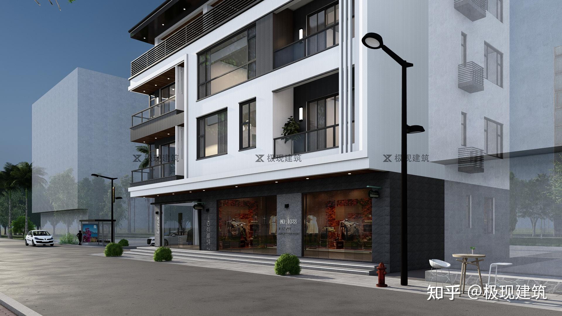 广东饶平丨四层带商铺现代风格自建别墅 - 知乎