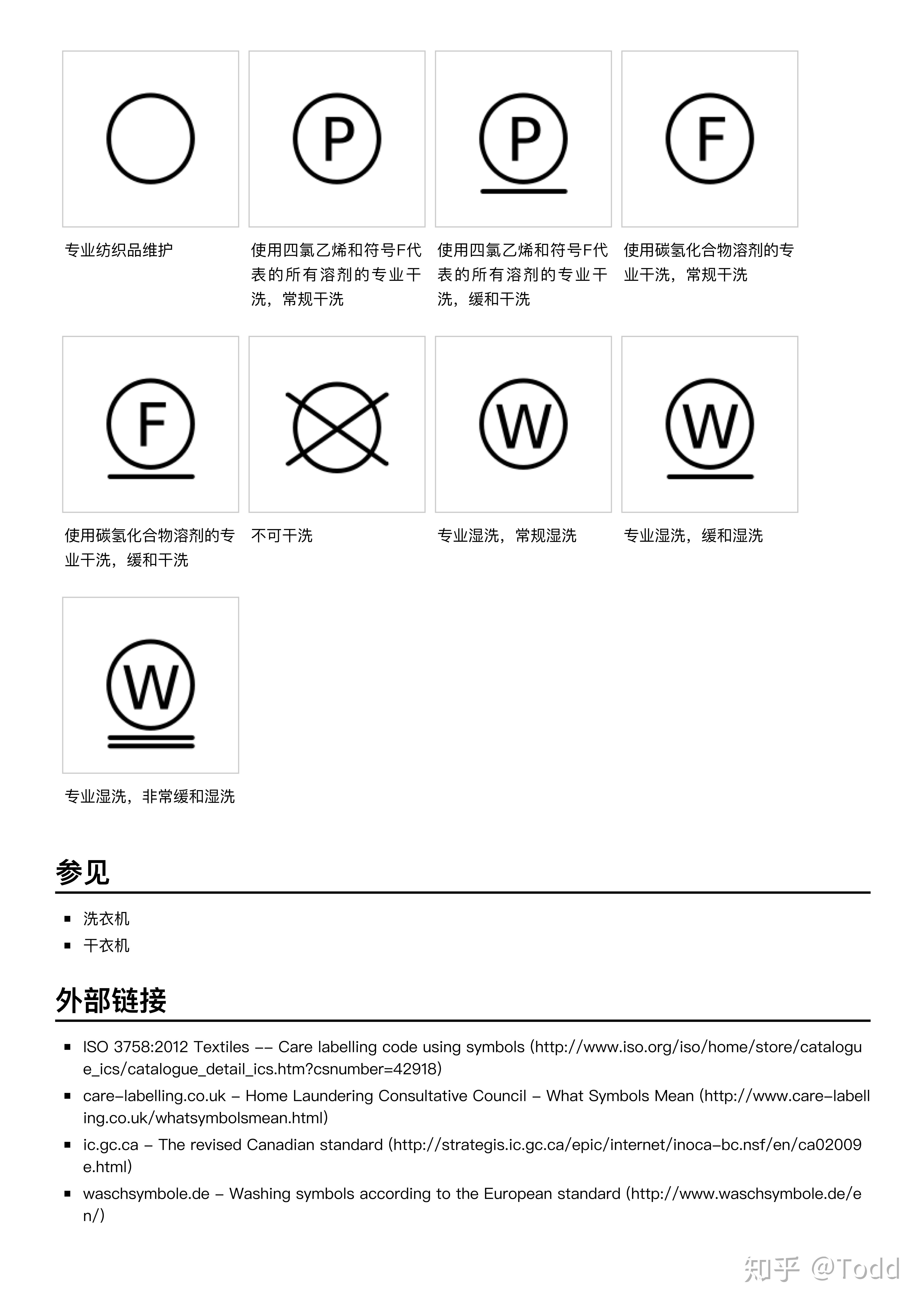 求一套最完整最详细的衣服洗涤标志？ - 知乎