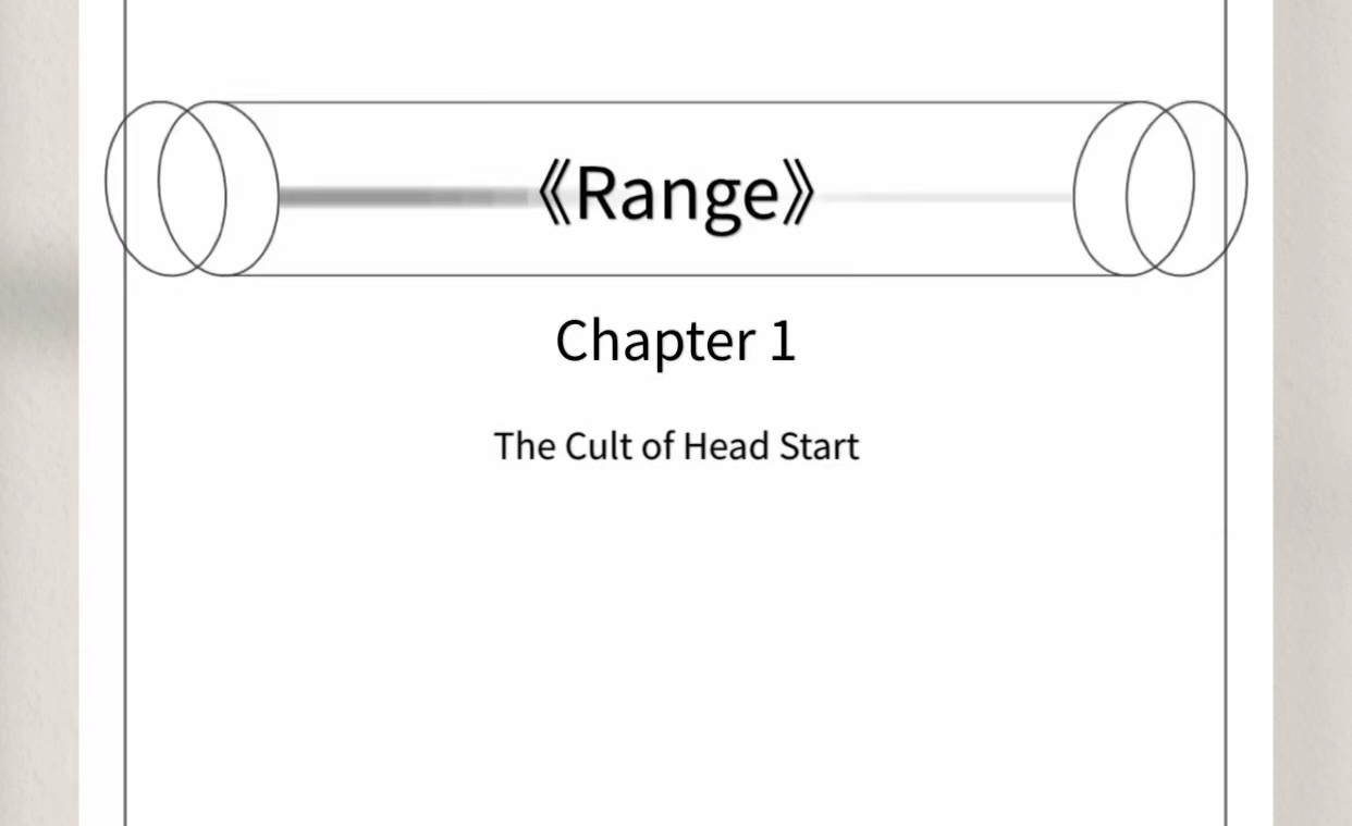 《RANGE》Chapter 1 THE CULT OF HEAD START - 知乎