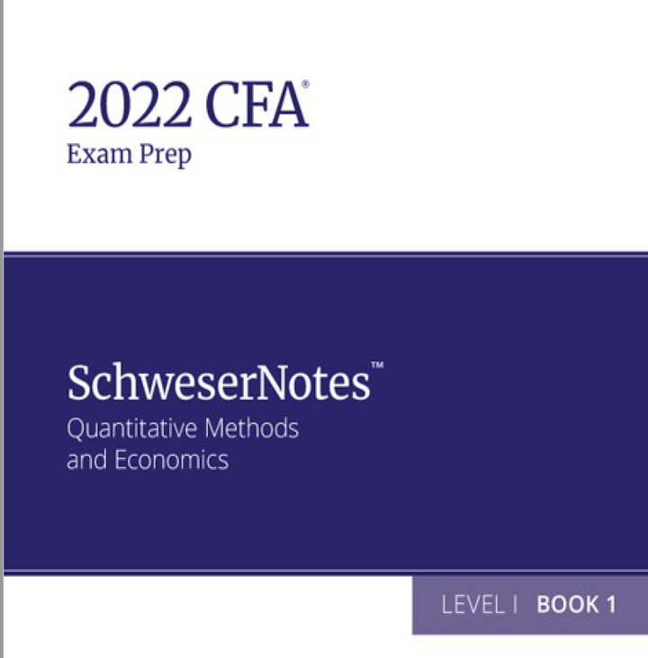 2022 CFA Level I -Book 1 :Quantitative Methods and Economics 定量