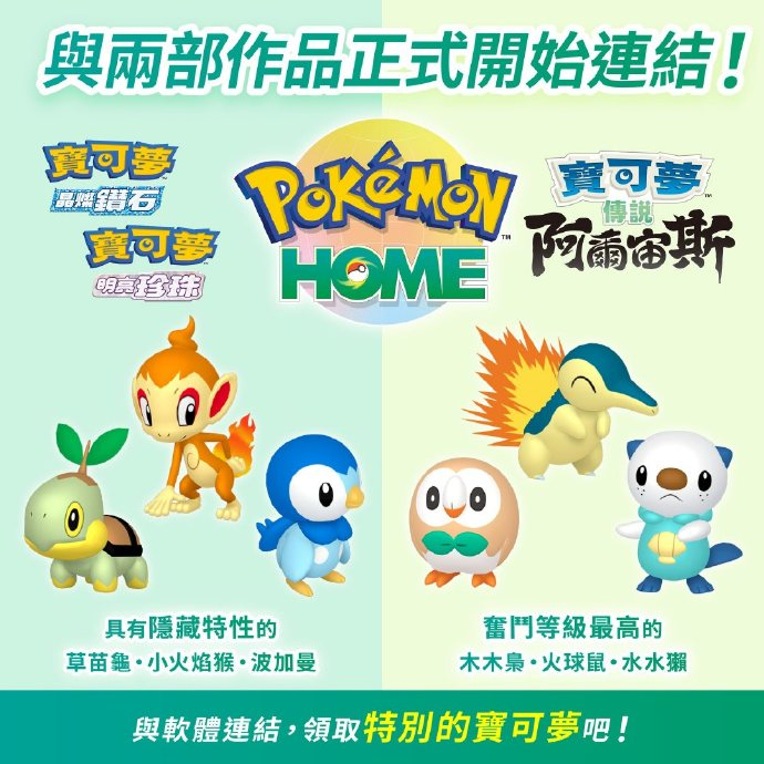 Switch 与智慧型手机的云端服务『Pokémon HOME』现已更新！【Switch每