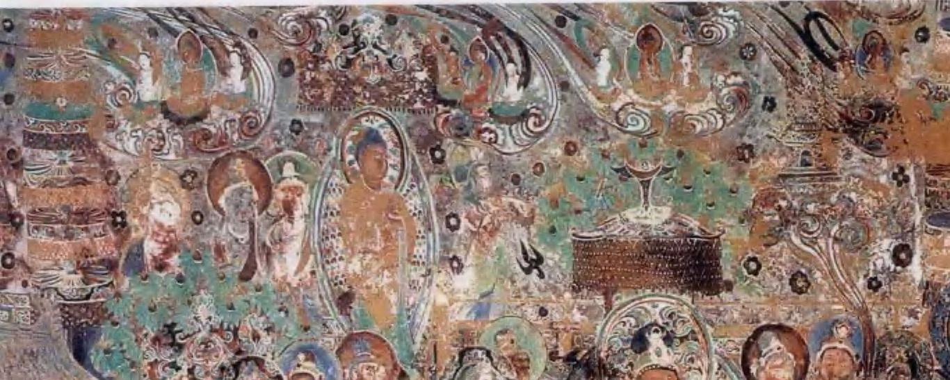 神游千年,大美敦煌】初唐-220窟“最美传奇窟”-南壁-阿弥陀经变 神游千年,大美敦煌】初唐-220窟“最美传奇窟”-南壁-阿弥陀经变