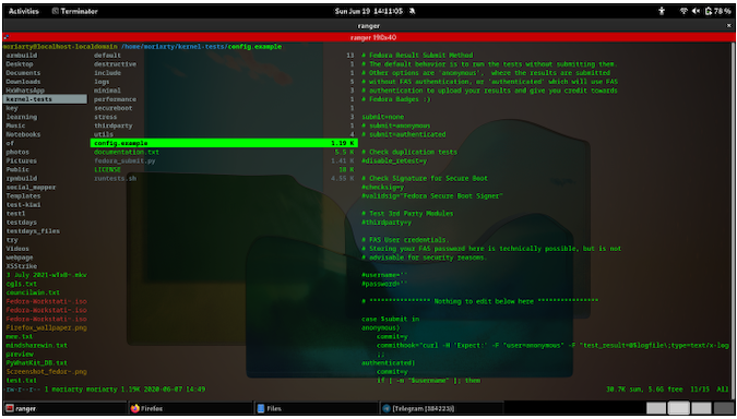Nord Theme Ranger Example 用 ranger 在 Linux 终端管理你的文件 | Linux 中国 - 知乎
