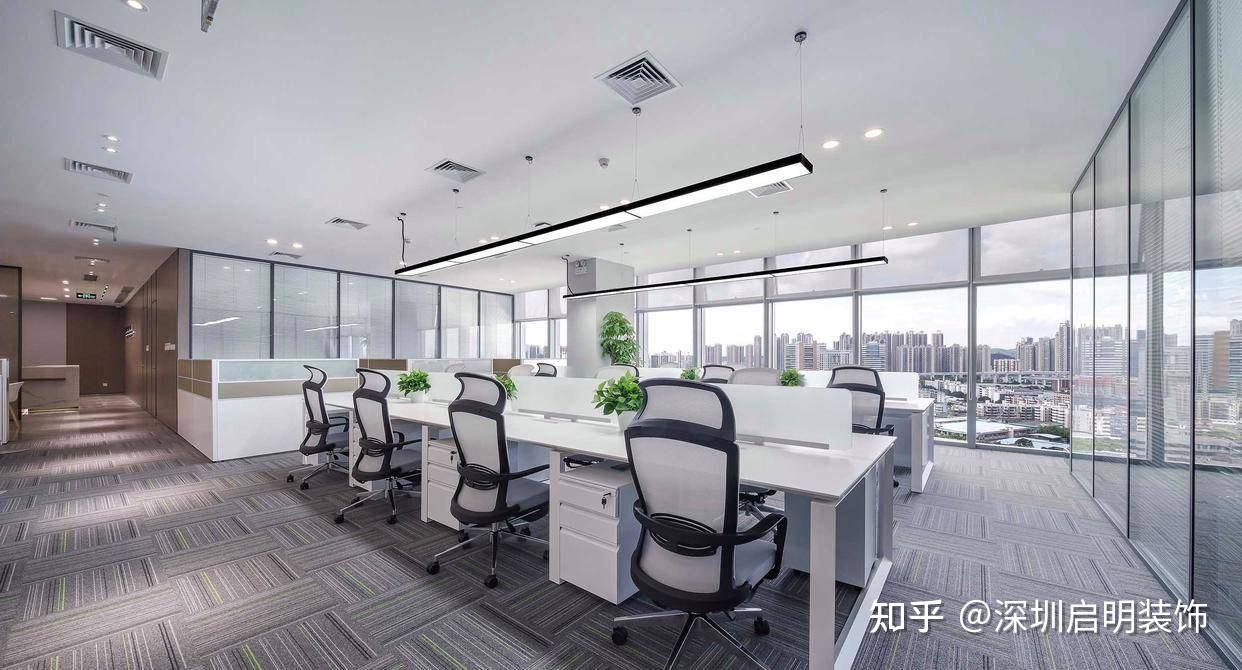 启明装饰｜简约风办公室装修-惠基华祥 - 知乎