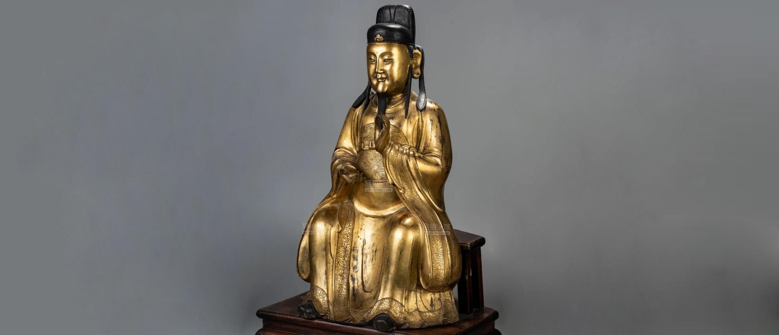 传奇古董商艾丽斯•​庞耐藏石涛山水画，明铜鎏金财神像惊现加州 