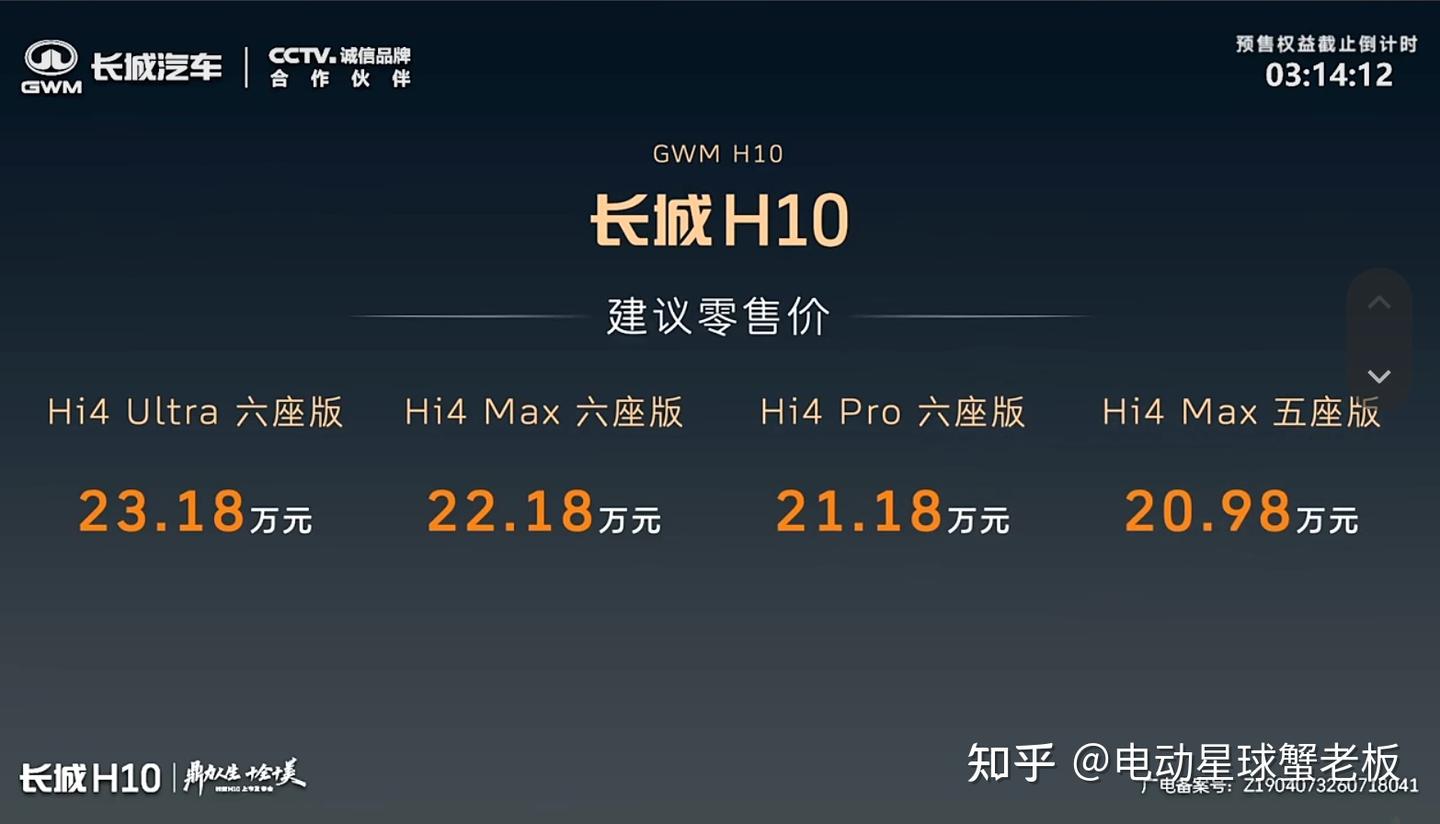 长城H10上市售20.98万起,撬动混动大型SUV市场?