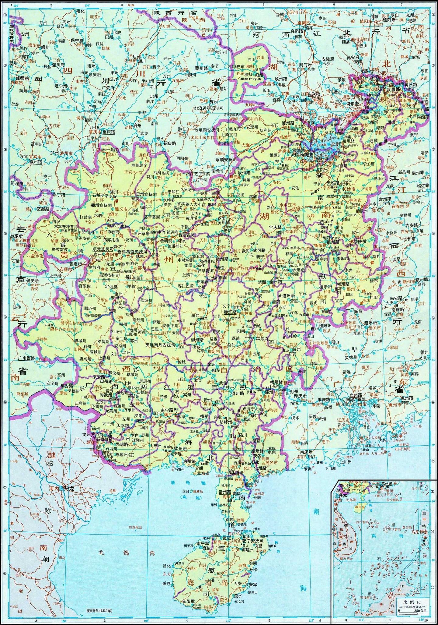 元代疆域与十一行省图文解读,高清地图值得收藏 - 知乎