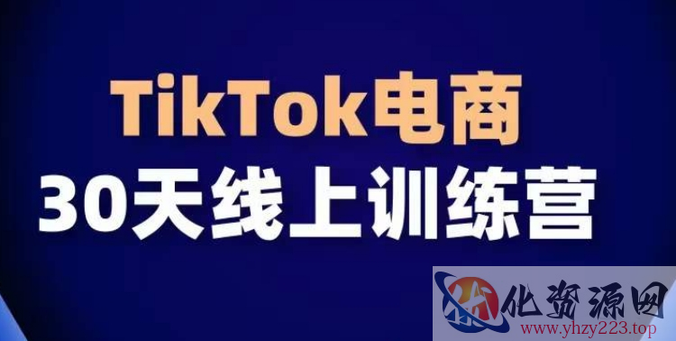 TikTok电商带货30天线上课，不可错过的全球流量洼地！