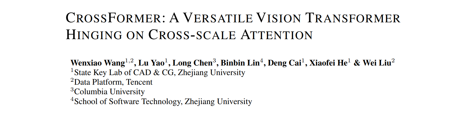 【ICLR2022】CrossFormer: A versatile vision transformer - 知乎