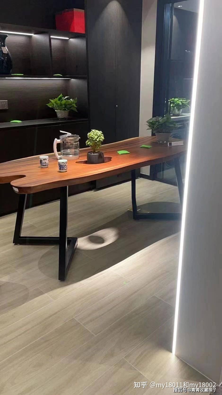 黑胡桃木茶桌太贵了，不过现在有了平价替代品：南美胡桃木实木大板 - 知乎