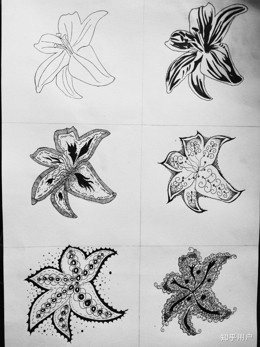 花卉图案如何变形