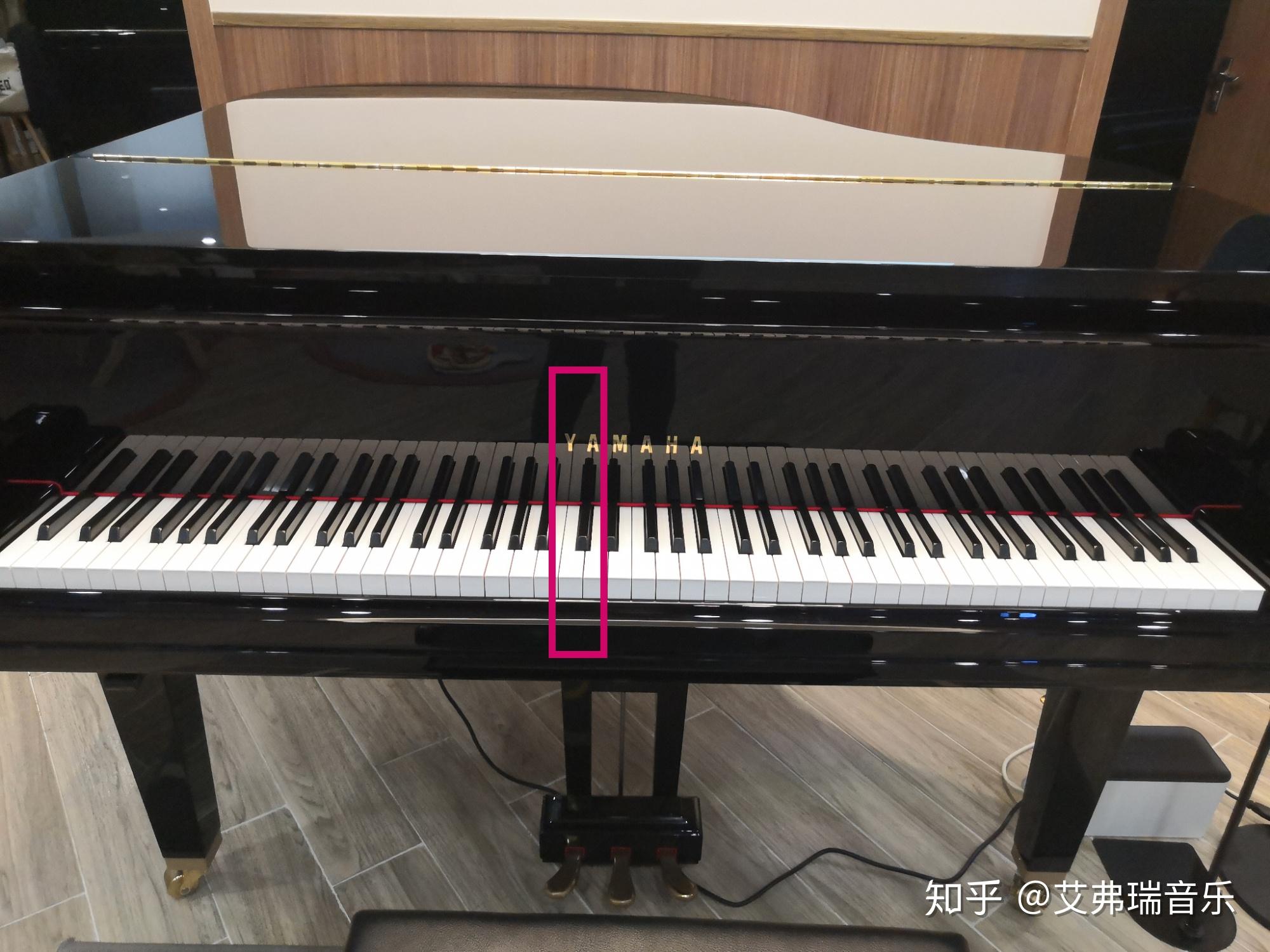钢琴的中央 c 键的从左边数起第几个白键? - 知乎