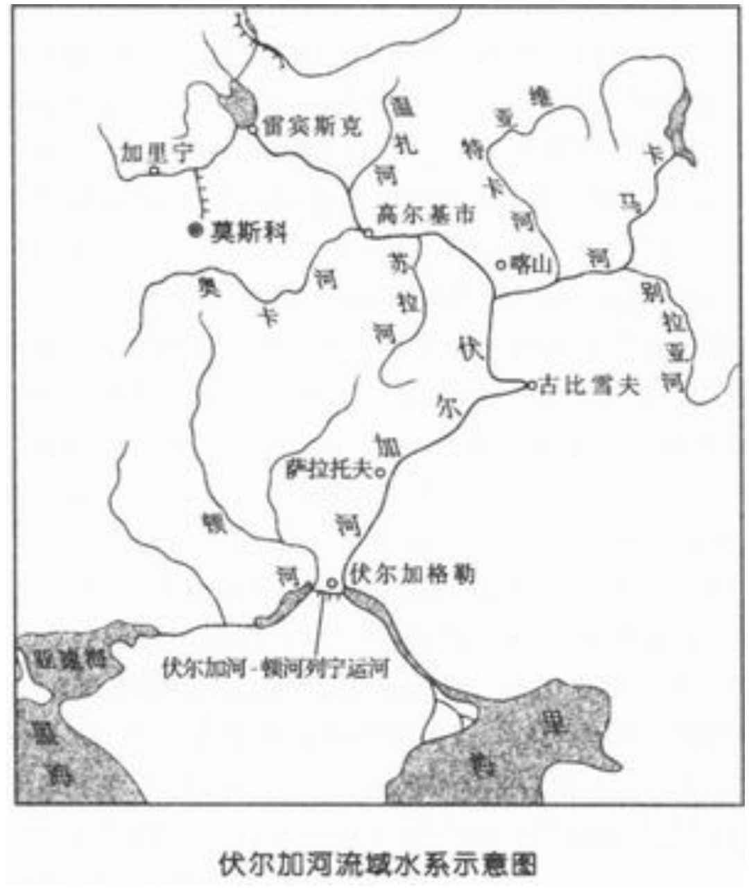 伏尔加河流域的下游为什么这么窄也变成地上河了