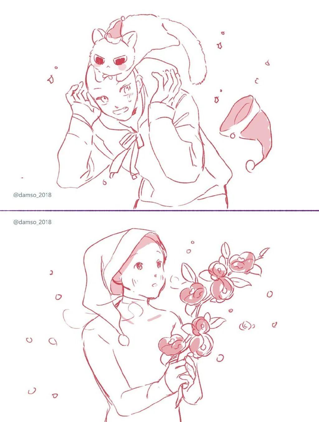 有没有好看的双人无头小人抠图素材?