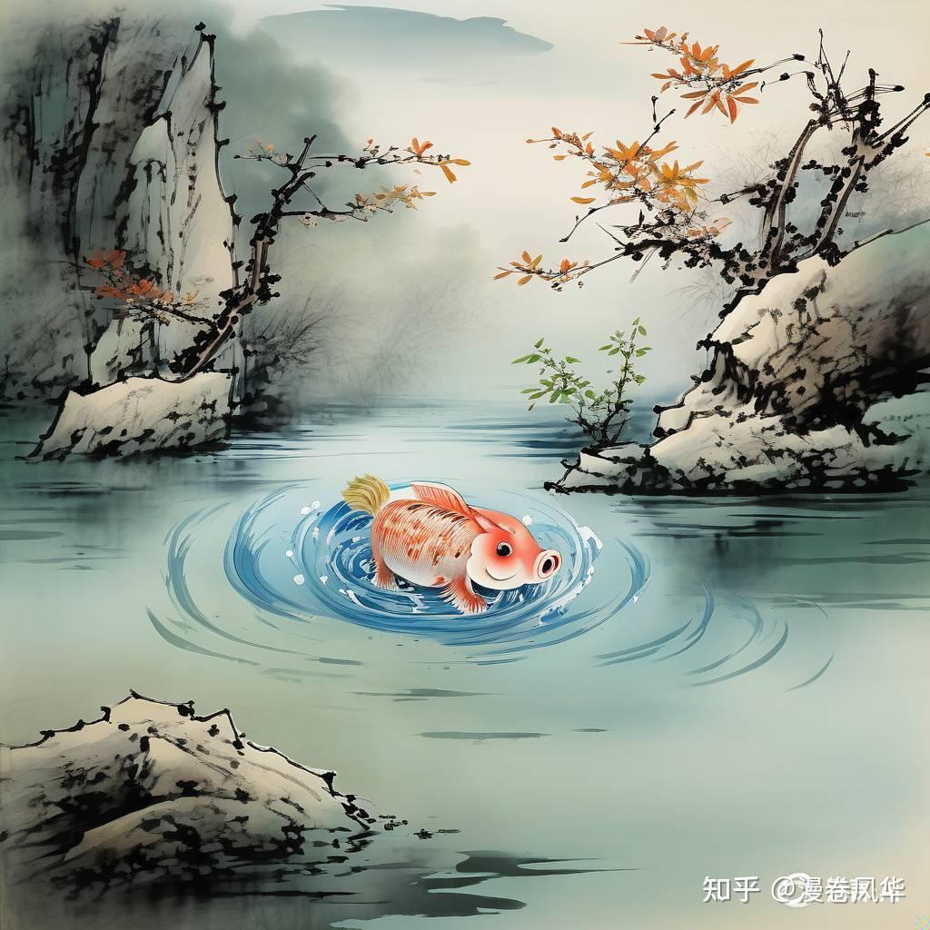 AI古诗水墨画图文欣赏之惠崇春江晚景 - 知乎