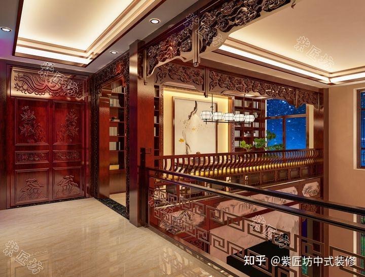 石家庄中式装修丨400㎡中式别墅设计,打造极具东方韵味的中式豪宅 - 知乎