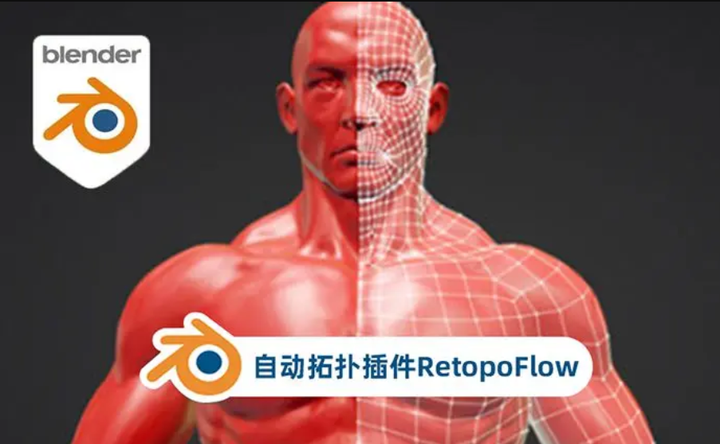 Blender高级多边形自动拓扑插件RetopoFlow 3.1 中文版
