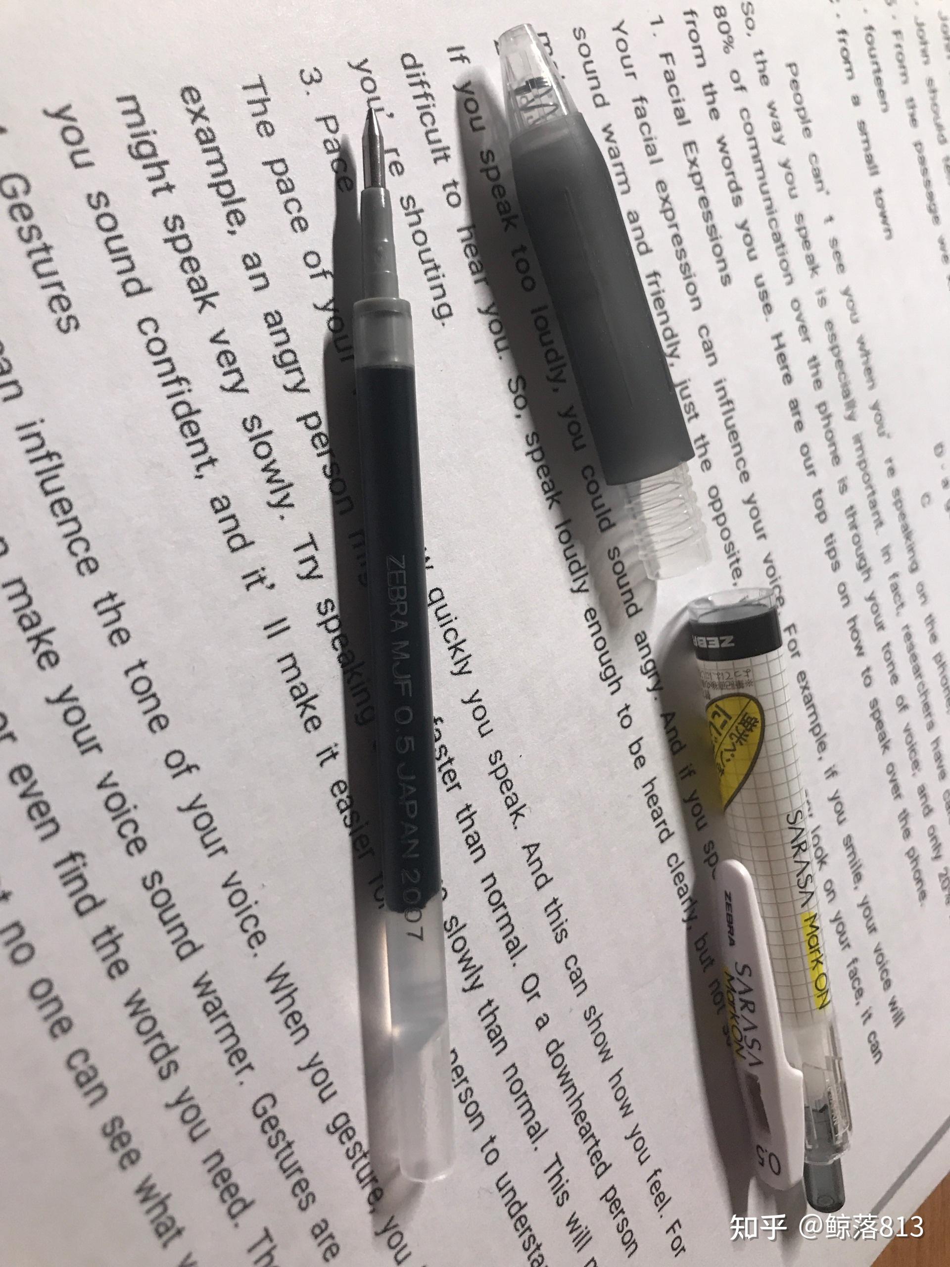 斑马笔芯上面的0是圆的还是方的. - 知乎