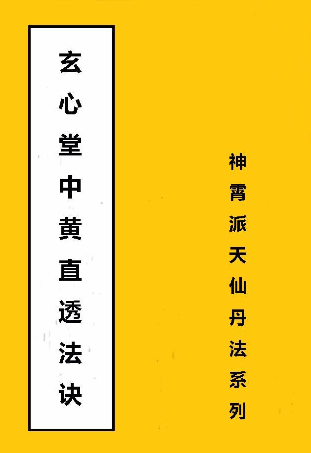 神霄派天仙丹法系列中黄直透法诀课程电子版（玄心堂）升级版 - 知乎