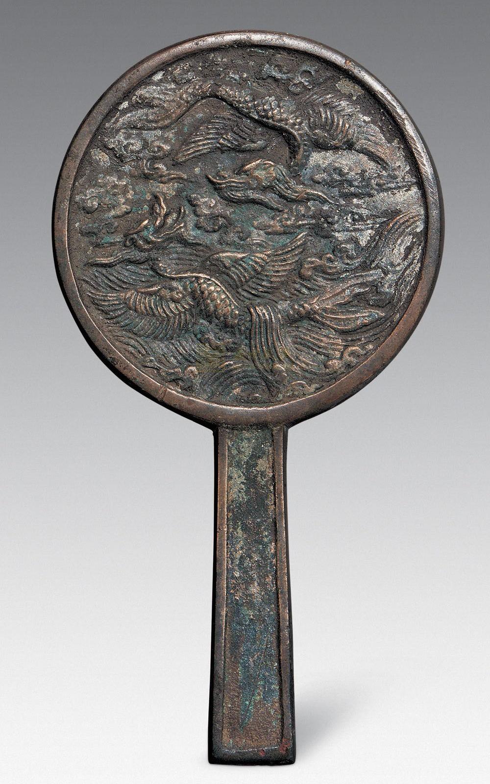 時代物 宋時代 古鏡 銅鏡 「薛仰峯造」 青銅 工芸品
