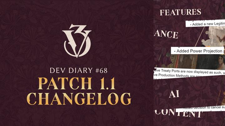 Dev Diary #65 - Patch 1.1 (part 1) - Paradox Interactive