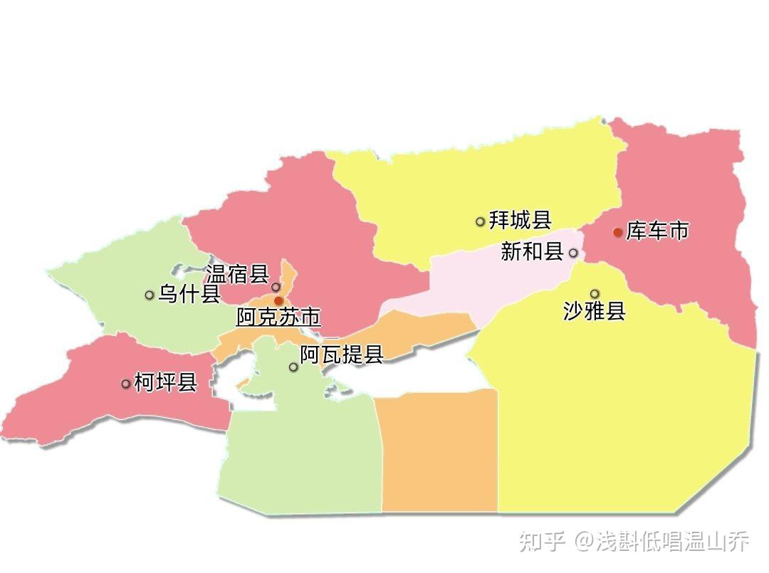 新疆阿克苏市的地图中间空白是为什么?