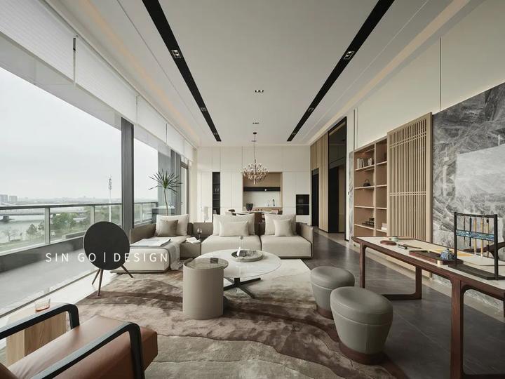 200㎡当代复式，大落地窗瞰一线江景风光 - 知乎