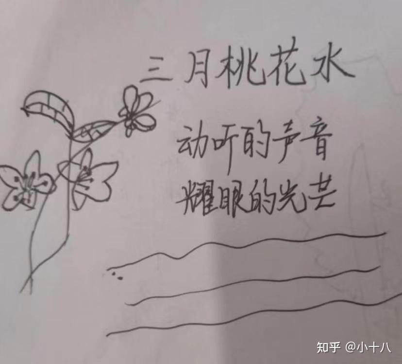 桃花水简笔画大全图片