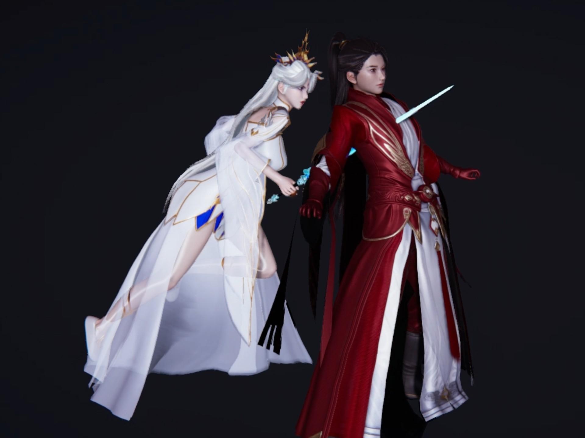 仙武传 用Maya建模软件还原诛仙楚萱儿刺杀叶辰的场景