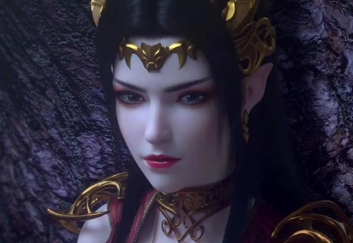 动漫斗破苍穹美杜莎女王喝醋的样子真酷与小医仙见面就打
