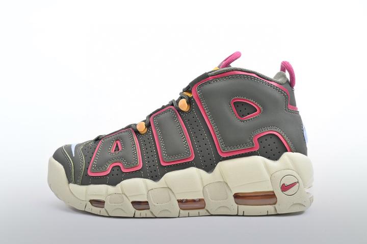 耐克皮蓬 nike air more uptempo cargo 军绿红高街篮球鞋