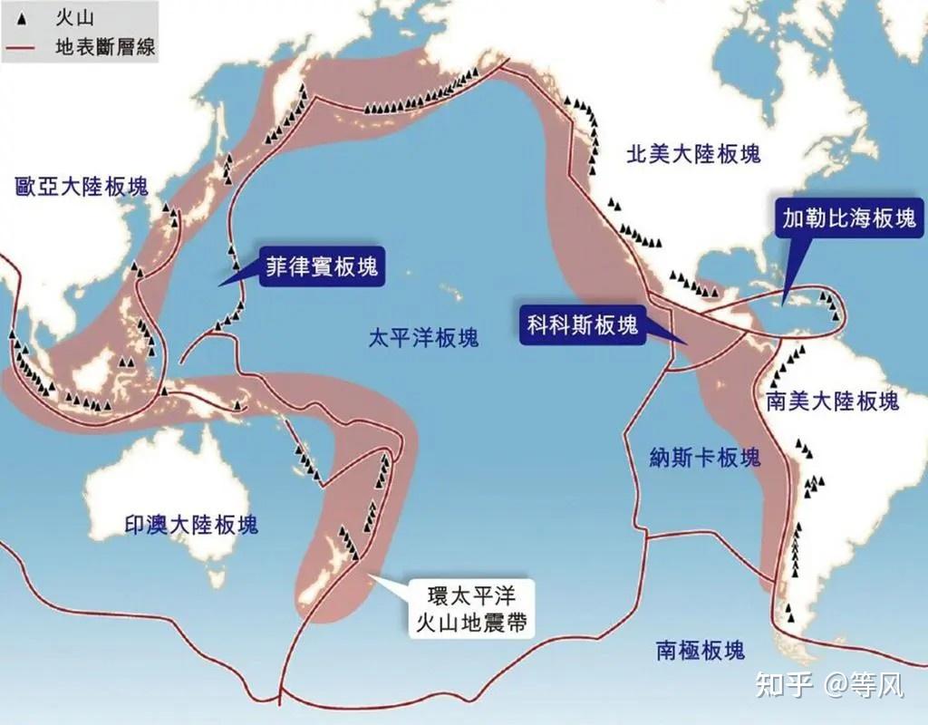 此次地震屬於環太平洋地震帶的地震,這是全世界地震活動最活躍的地震