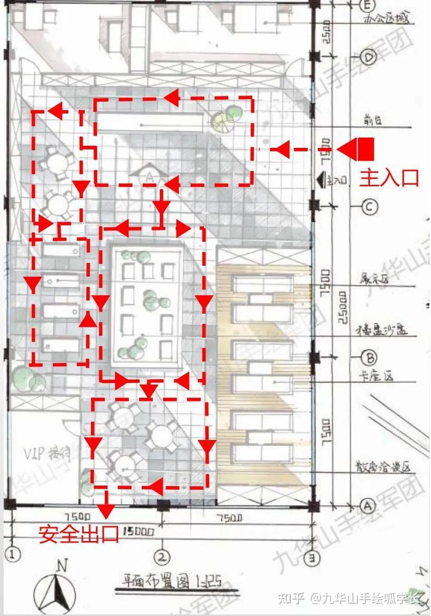 室内设计考研专题 | 售楼部空间快题设计分析——售楼中心 - 知乎