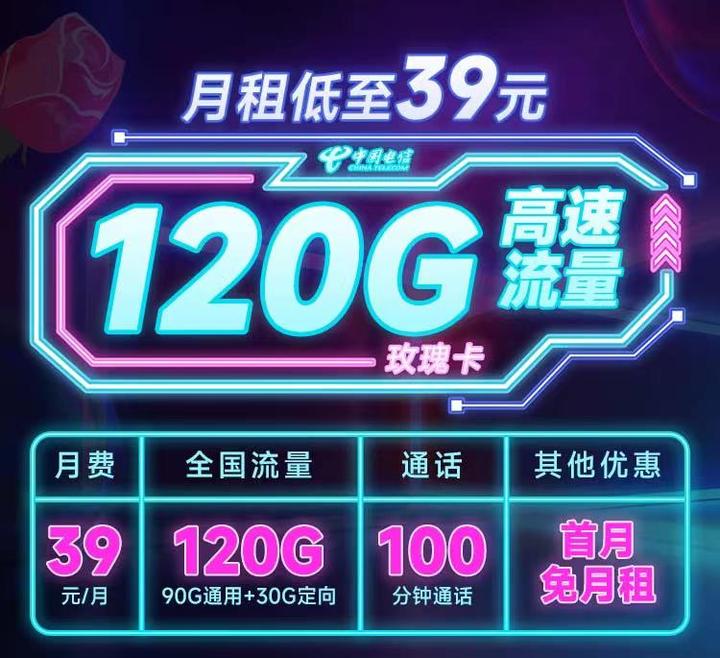 电信39元120G+100分钟大流量卡限时上架，11月性价比首选号卡【免费申请攻略】 - 知乎