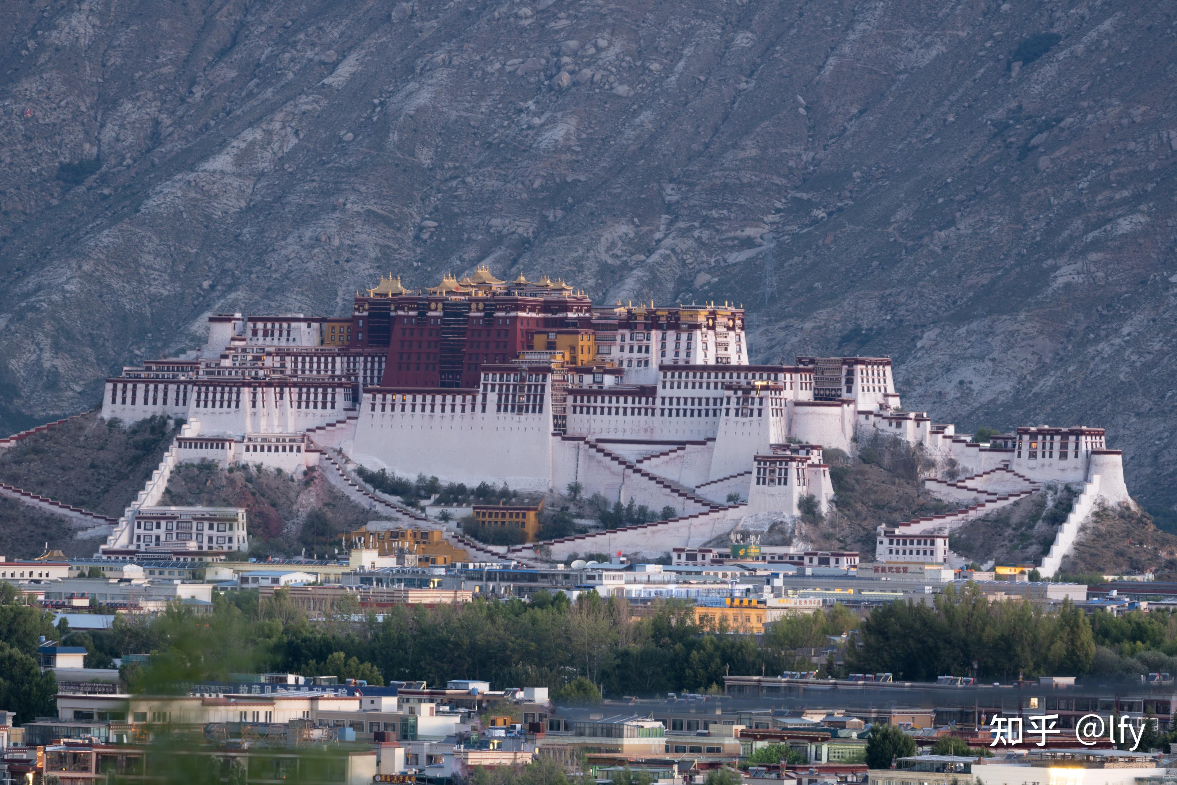 布达拉宫照片全景图图片