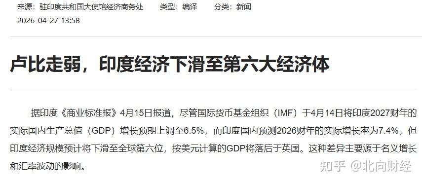 吹得有多响,摔得就有多惨!印度GDP一夜跌回5年前 - 知乎