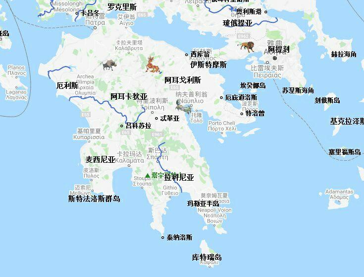 有没有古希腊神话时代的城邦分布图呢? - 知乎